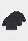 2 PACK CROPPED T SHIRT - T-shirt de sport - black