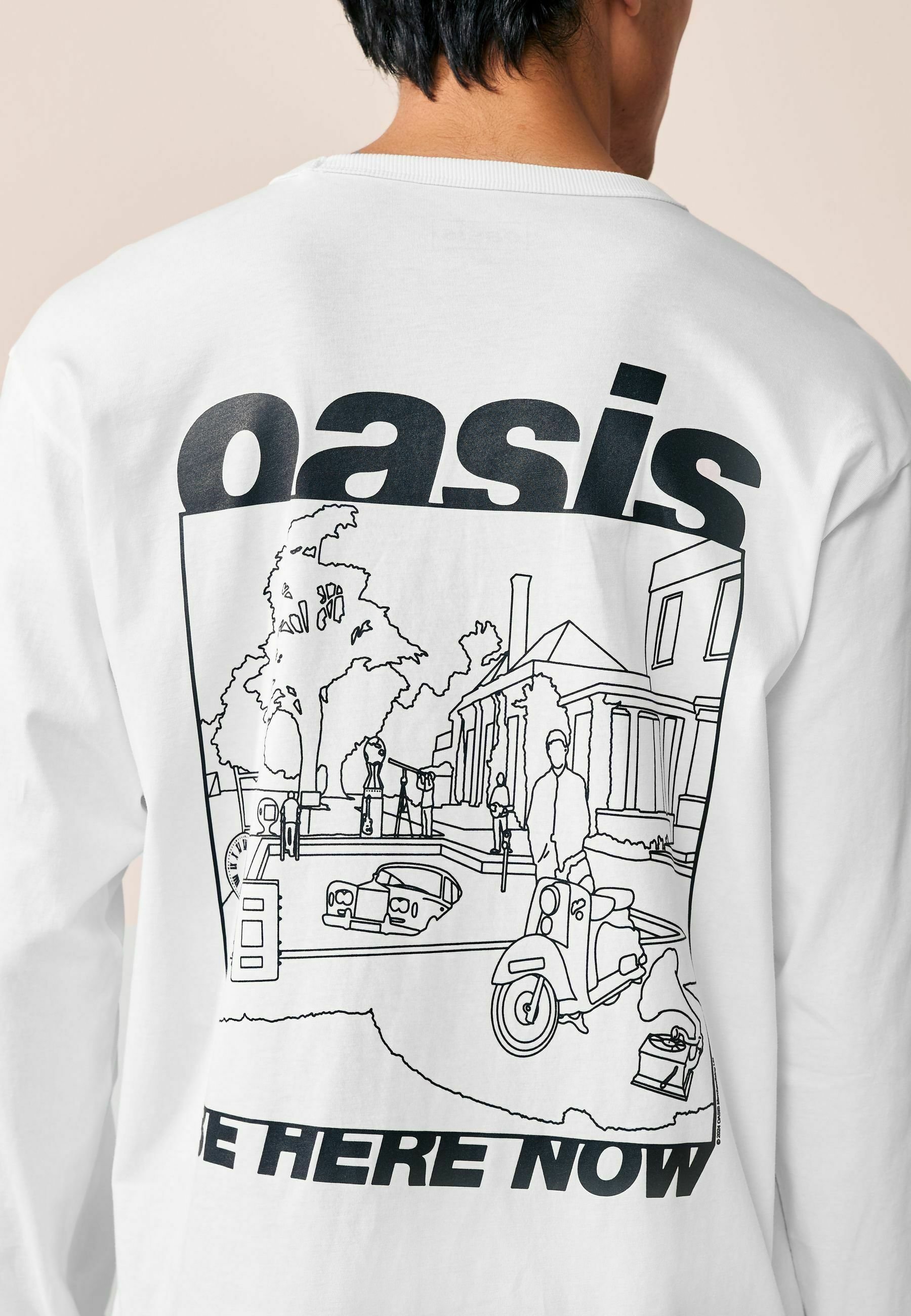 Next GRAPHIC BAND - Long sleeved top - white - Zalando