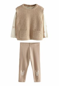 Next TABARD 3 PIECE SET  - REGULAR FIT - Stickad tröja - tan brown