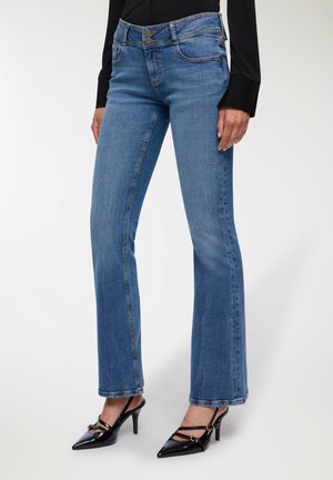 Jeans a zampa - blu denim medio
