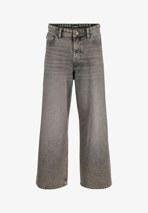 JJIDAVE JJORIGINAL SQ 253 - Kavbojke na trapez - black denim