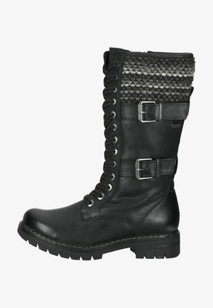 Marco Tozzi Lace-up boots - black comb