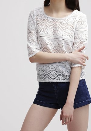 ONLY T-shirt à manches longues - off-white