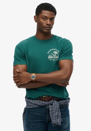 LO-FI OUTDOORS - T-shirt imprimé - erin green