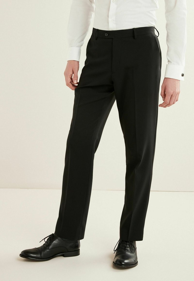 Next REGULAR FIT - Hlače za odijelo - black
