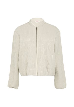 s.Oliver MIT PAILLETTEN - Blouson Bomber - helles beige