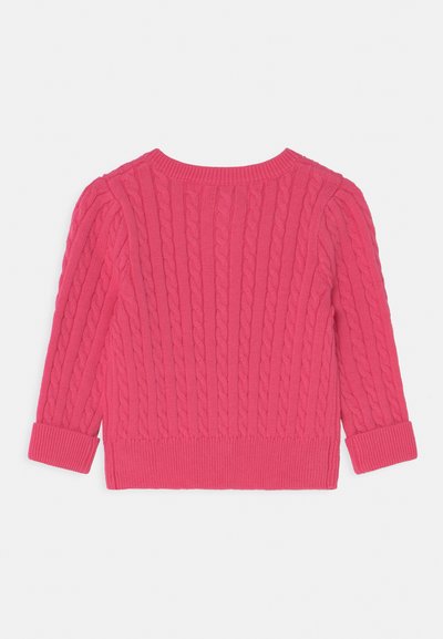 Polo Ralph Lauren MINI CABLE COTTON CARDIGAN - Casaco de malha - hot pink