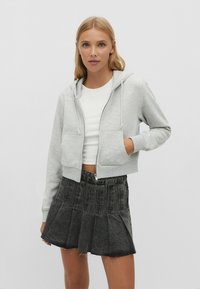 Stradivarius - CROPPED  - Sweatjacke - grey Thumbnail-Bild 1