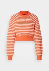 CROP BADGE SWEATER - Pullover - rustic coral