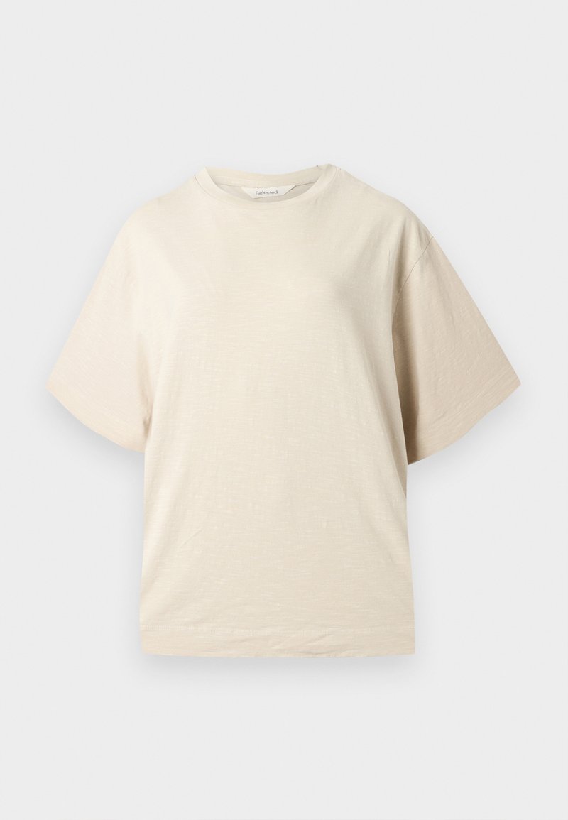Selected SLFDIA OVERSIZED TEE - Lihtne T-särk - glacier gray/hall ...