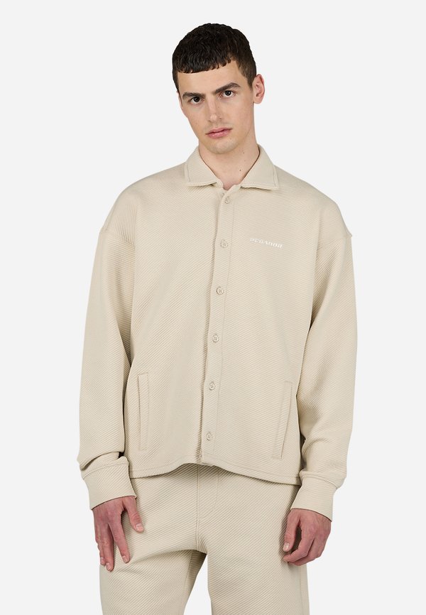 TATE STRUCTURED - Shirt - washed light beige