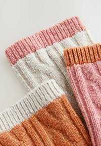 Next 3 PACK STANDARD - Strømper - pink oatmeal rust cable