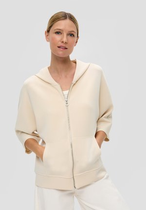 MIT FLEDERMAUSÄRMEL - Sweatjacke - beige