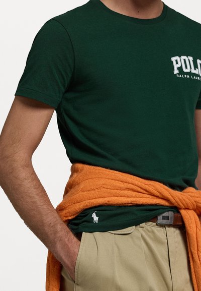 Polo Ralph Lauren CUSTOM SLIM FIT LOGO JERSEY T-SHIRT - Triko s potiskem - moss agate