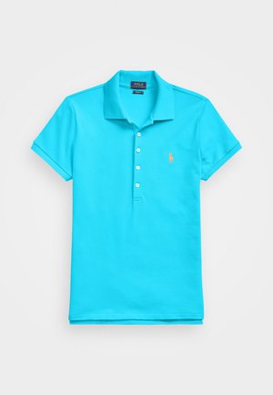 JULIE SLIM SHORT SLEEVE - Poloskjorter - cove blue