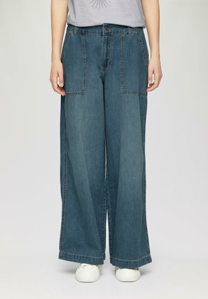 QS, Relaxed fit jeans - dunkelblau