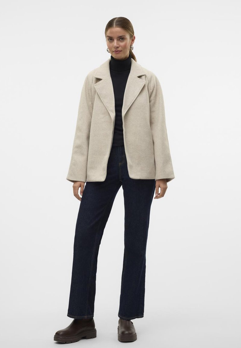 Vero Moda Halflange jas beige