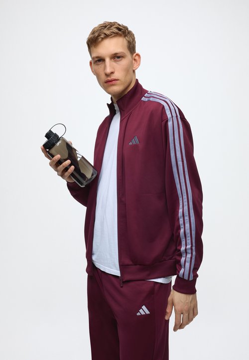 adidas 3 STRIPES TRACKSUIT - Chándal - team maroon/slate — photo 4