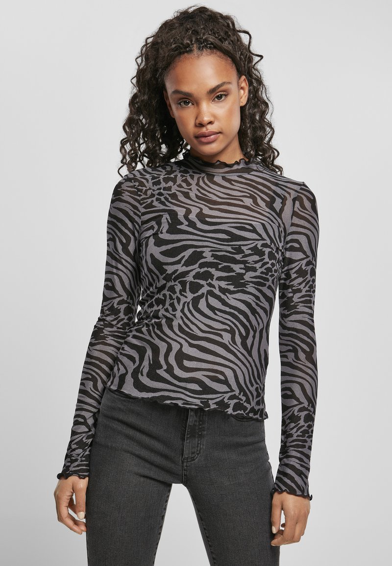 Urban Classics - LONGSLEEVE - Langærmet T-shirt - asphalt/black, Forstør