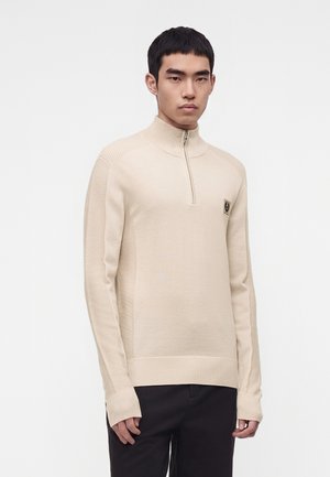 Belstaff, COLDEN QUARTER ZIP - Пуловер - pale stone