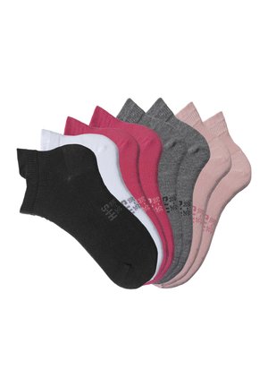 PACK OF 8 - Socken - schwarz weiß pink hell grau meliert rosa