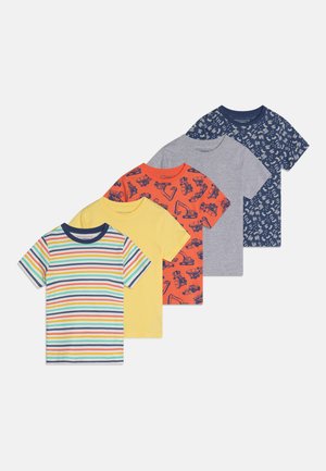 5 PACK UNISEX - T-shirt med print - multi-coloured/red/yellow