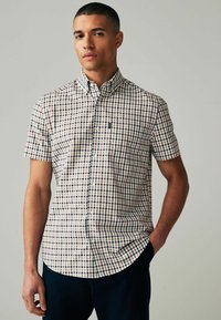 Next Skjorta - white green gingham