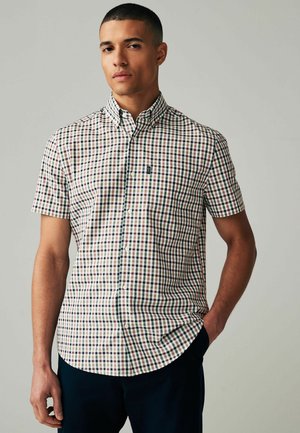 Next Cămașă - white green gingham