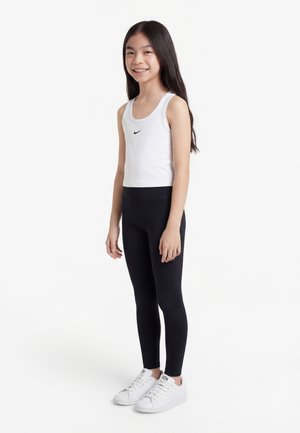 Nike Performance ONE TANK UNISEX - Top - white/black