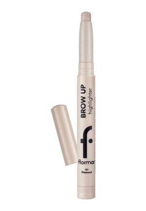 Brauen-Highlighter-Stift in der Nuance 001 Diamond mit abgenommenem Deckel, der die cremige Applikatorspitze für das Make-up-Highlighting zeigt.