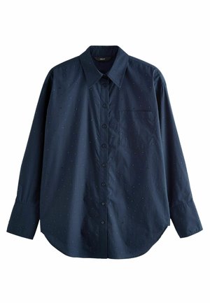OVERSIZED  - Gombos blúz - navy embellished gem