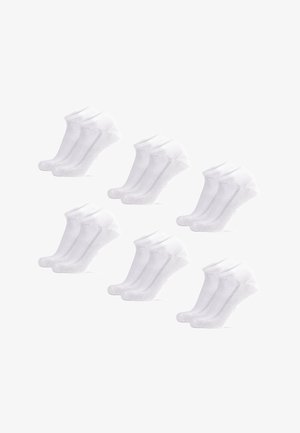 LOW-CUT 6 PACK - Calcetines tobilleros - white