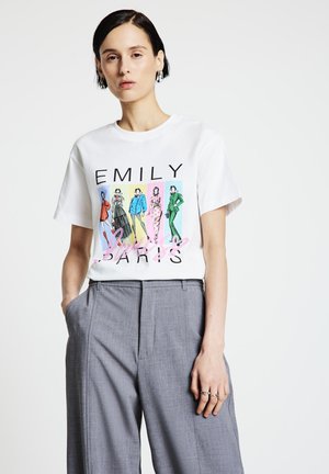 T-shirt imprimé - bianco ottico