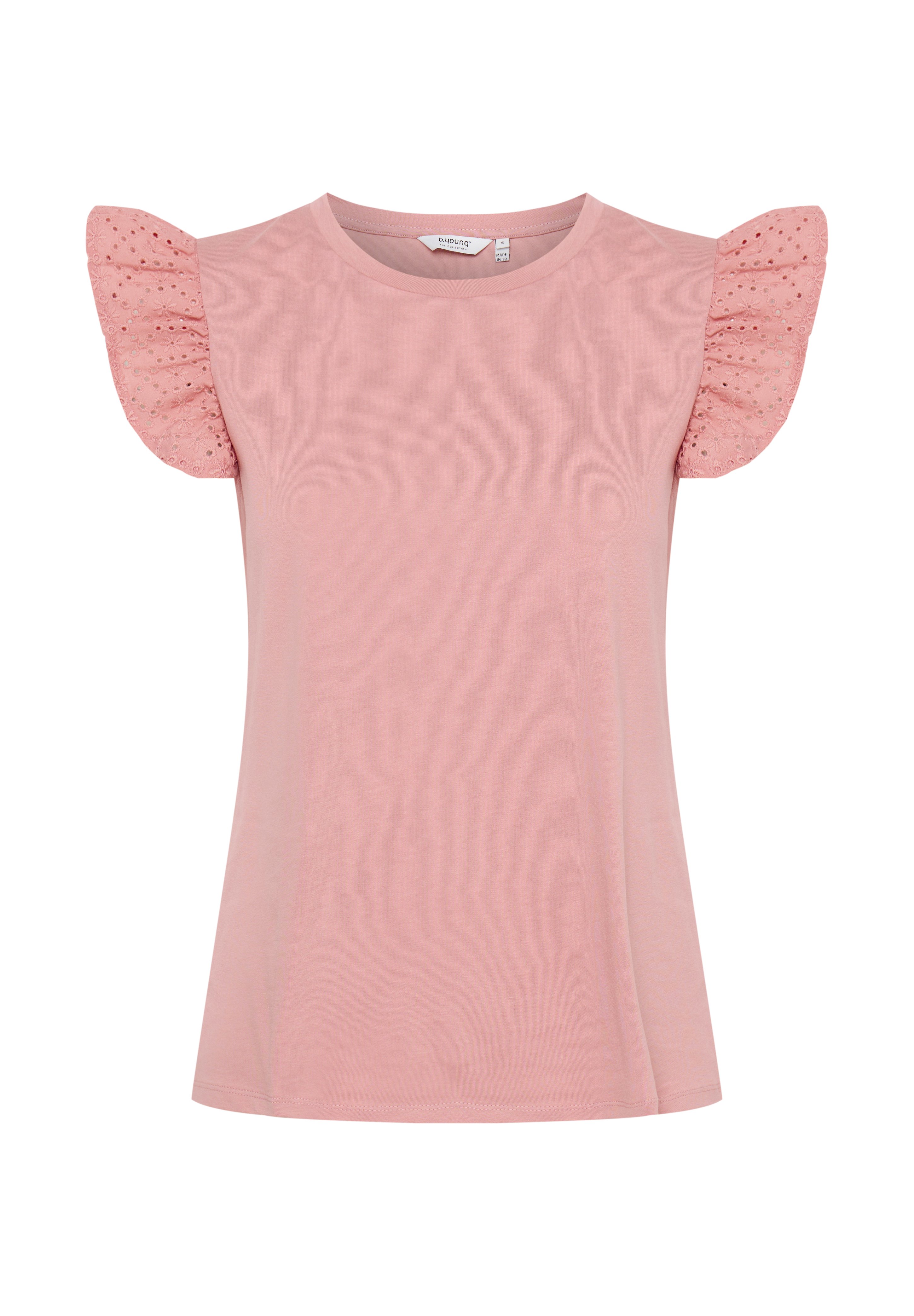 売れ筋商品|||ビーヤング Tシャツ レディース トップス BYRika - Print T-shirt - dusty rose b.young by Zalando BYRika - T-shirt print - dusty rose/roze