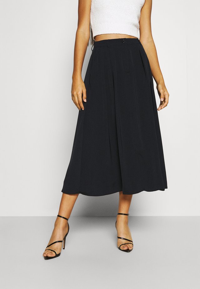 PLEATED MIDI SKIRT - A-Linien-Rock - black