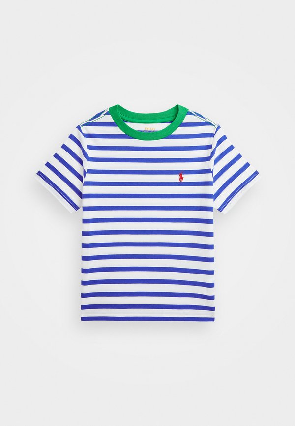 STRIPED COTTON JERSEY RINGER TEE - Print T-shirt