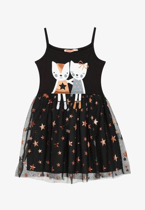 Denokids COPPER STARS - Vapaa-ajan mekko - schwarz