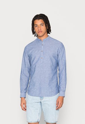 JPRBLASUMMER HALF PLACKET L/S SN - Overhemd - faded denim