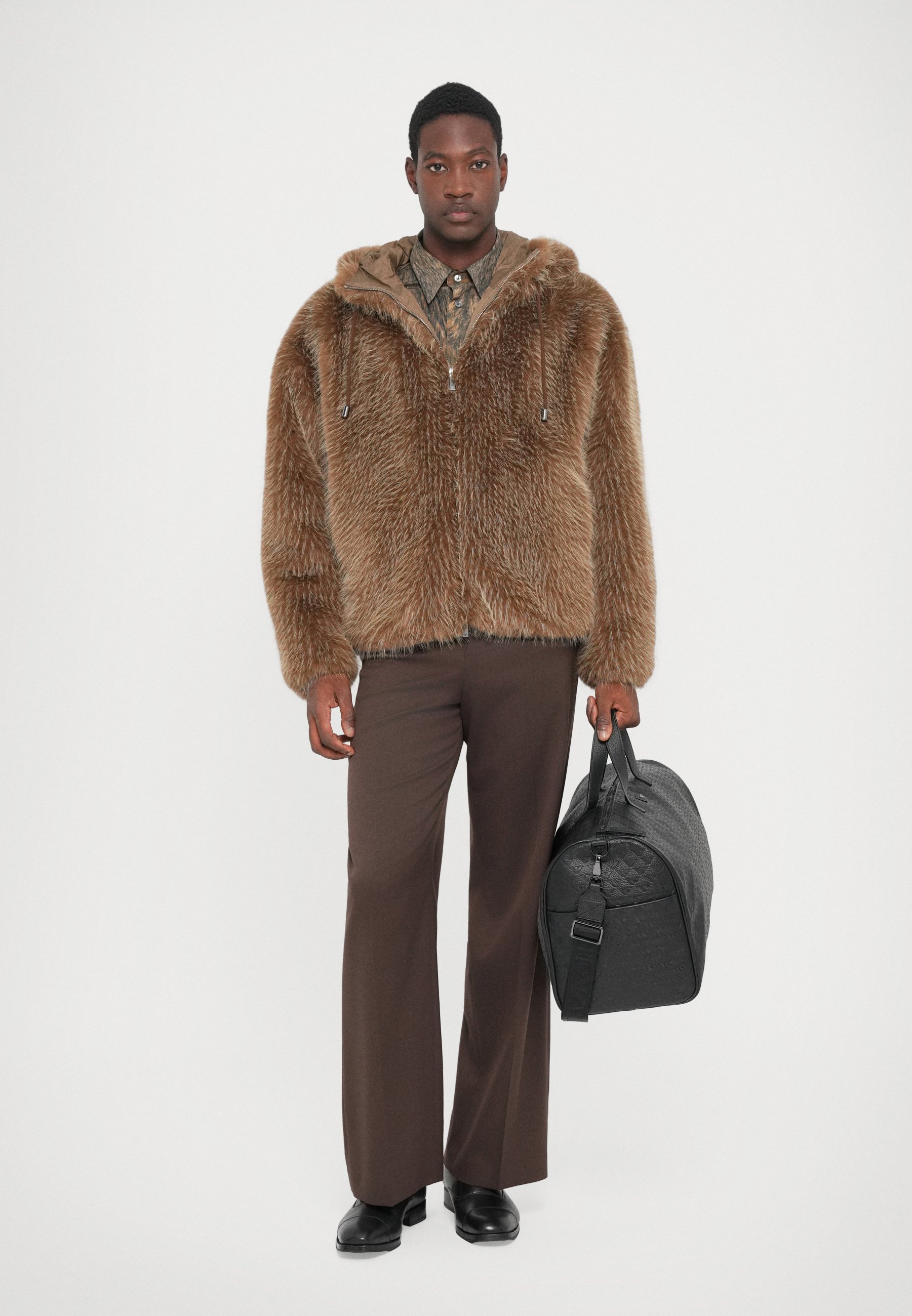 Emporio Armani BLOUSON JACKET - Casaco de inverno - otter/castanho