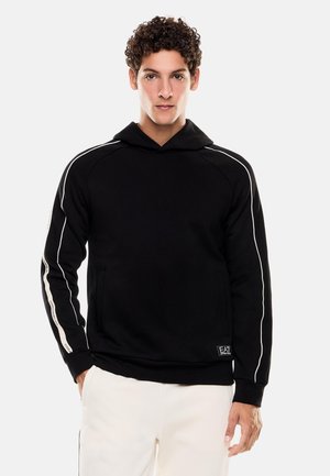 Felpa con cappuccio - black