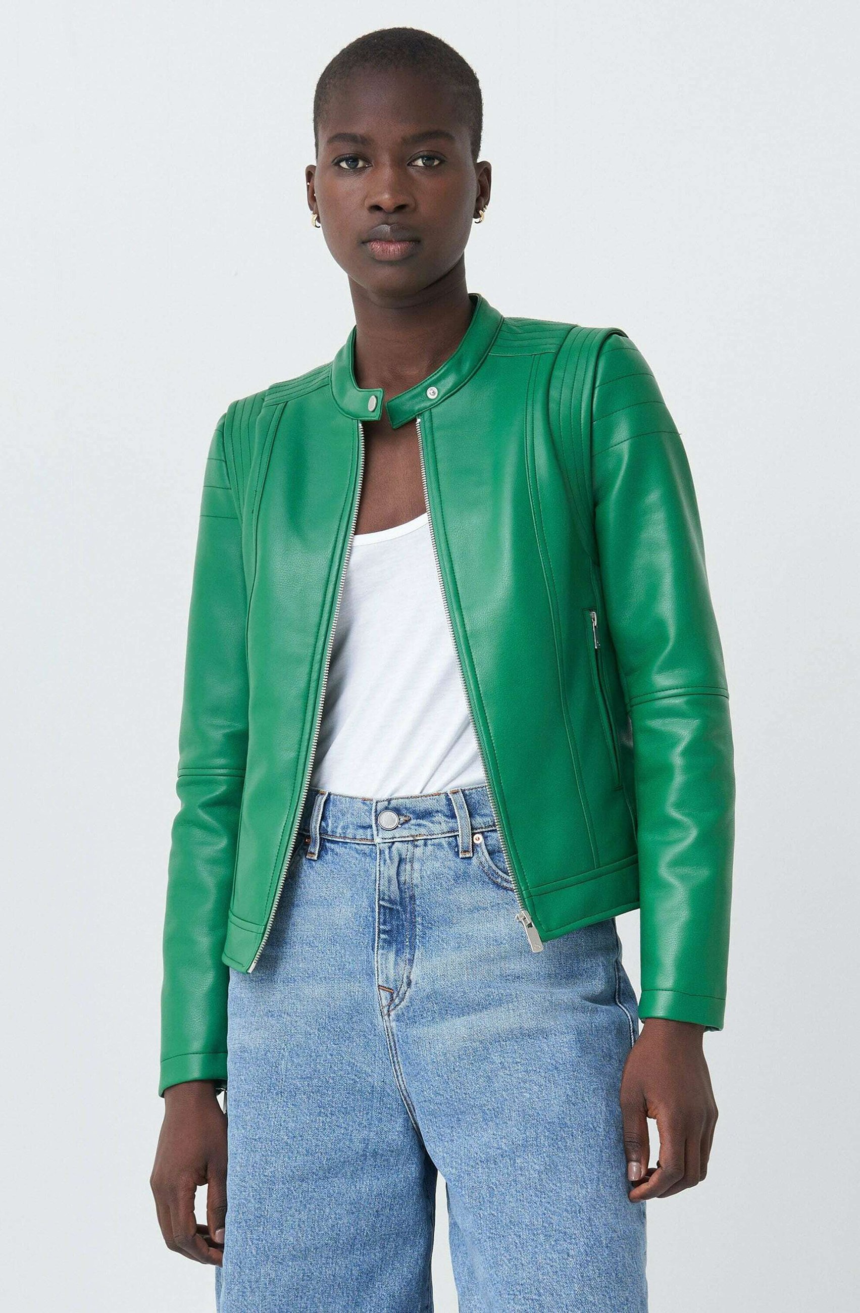 cazadora verde mujer