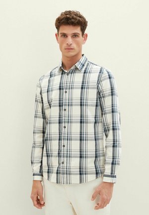 KARRIERTES  - Camisa - off white teal lilac check