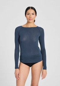AMALIE SOLID - Top dugih rukava - denim blue