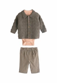 Next 3 PIECE SET STANDARD - Tygbyxor - brown check