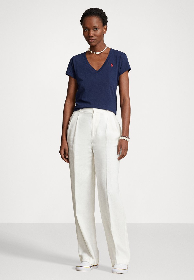 Maglia A Righe Scollo A V Donna | Italia