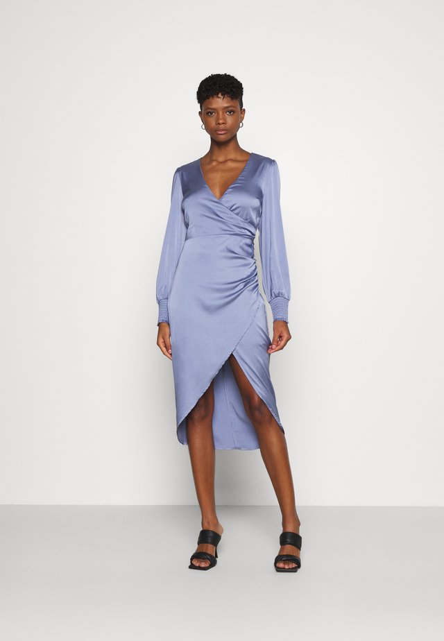 LUCKY ME SMOCK DRESS - Galajurk - dusty blue