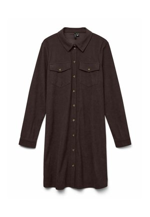 Vero Moda, DRESS  - Skjortekjole - chocolate torte