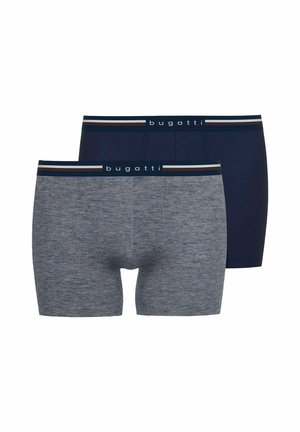 LANGES BEIN WEICH 2 PACK - Lange Boxershorts - navy/melange