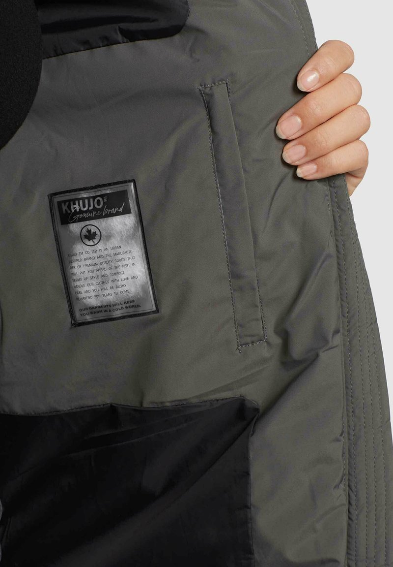 Damen Parkas | khujo BINE Wintermantel graugrün/grün - PF30607 Damen Parkas | khujo BINE Wintermantel graugrün/grün - PF30607