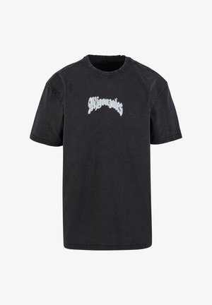 Czarny t-shirt z bawełny z okrągłym dekoltem. Posiada stylizowane logo "Gonzales" w białym kolorze na wysokości klatki piersiowej. Krótkie rękawy, luźny krój.